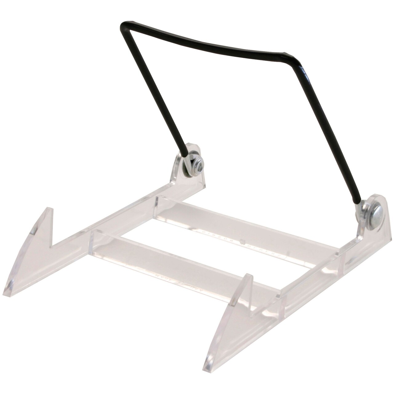 Gibson Holders 1PL Adjustable Black Wire and Clear Acrylic Display Easel, 2.75" W x 3.75" D x 3.5" H